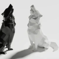 Poly Geometric Wolf Figurine Minimalist Resin Animal Decor Home Office Desktop Ornament Roaring Of Hungry Wolves Idear Gift Featured Poly Geometric Wolf Figurine Minimalist Resin Animal Decor Home Office Desktop Ornament Roaring Of Hungry Wolves Idear Gift Featured