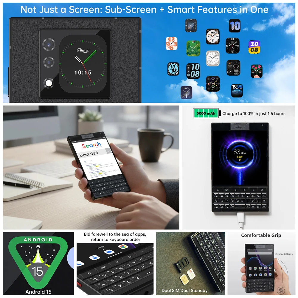 Unihertz Titan 2 Smartphone 5g Android 15 With Physical Keyboard Dual Screen 12gb 512gb Dimensity 7300 Dual Sim 50mp Camera Gallery 5 Unihertz Titan 2 Smartphone 5g Android 15 With Physical Keyboard Dual Screen 12gb 512gb Dimensity 7300 Dual Sim 50mp Camera Gallery 5