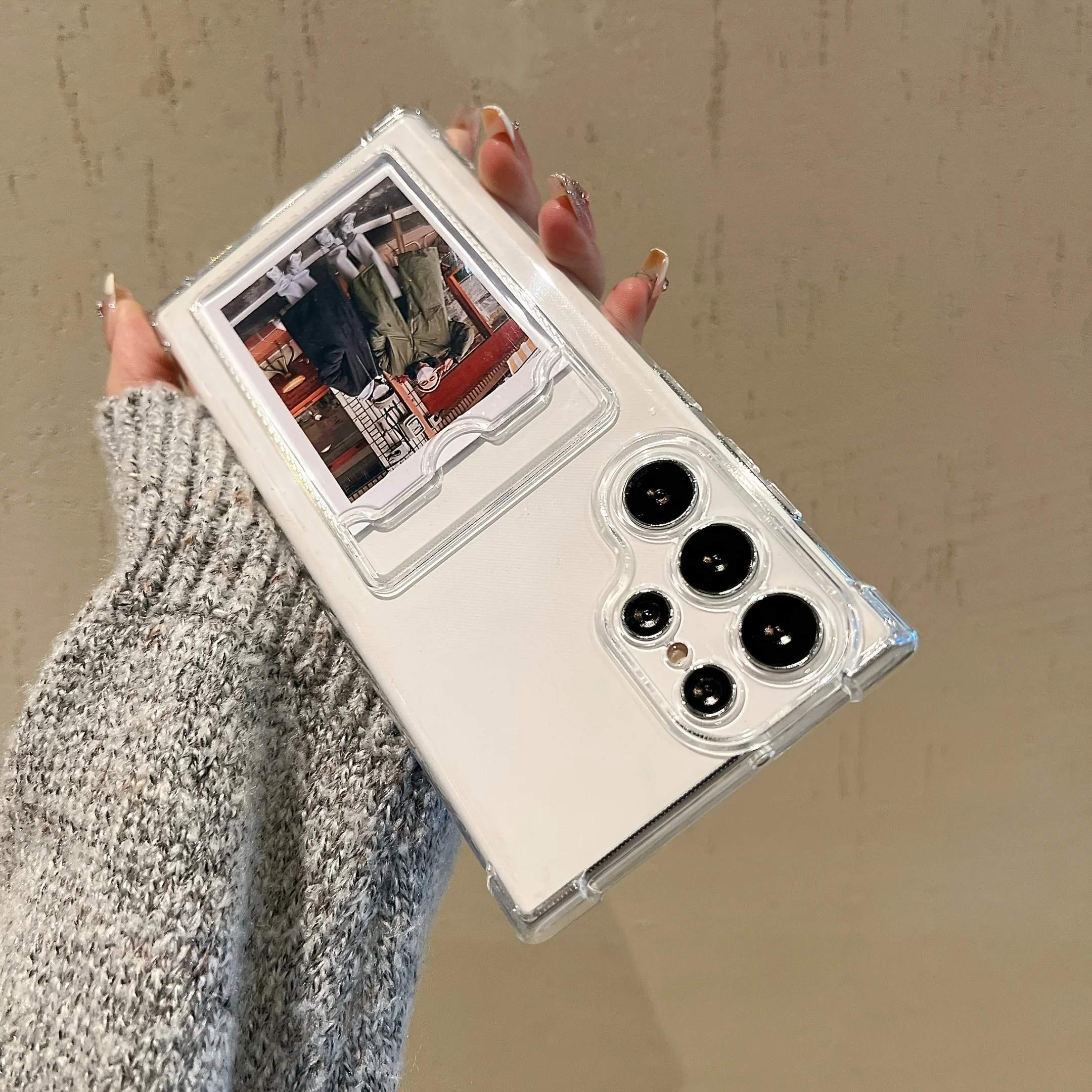 Clear Card Holder Phone Case For Samsung Galaxy S25 Ultra Cases Samsung S24 Ultra S23 Fe S22 Plus Wallet Card Slots Soft Cover Gallery 3 Clear Card Holder Phone Case For Samsung Galaxy S25 Ultra Cases Samsung S24 Ultra S23 Fe S22 Plus Wallet Card Slots Soft Cover Gallery 3