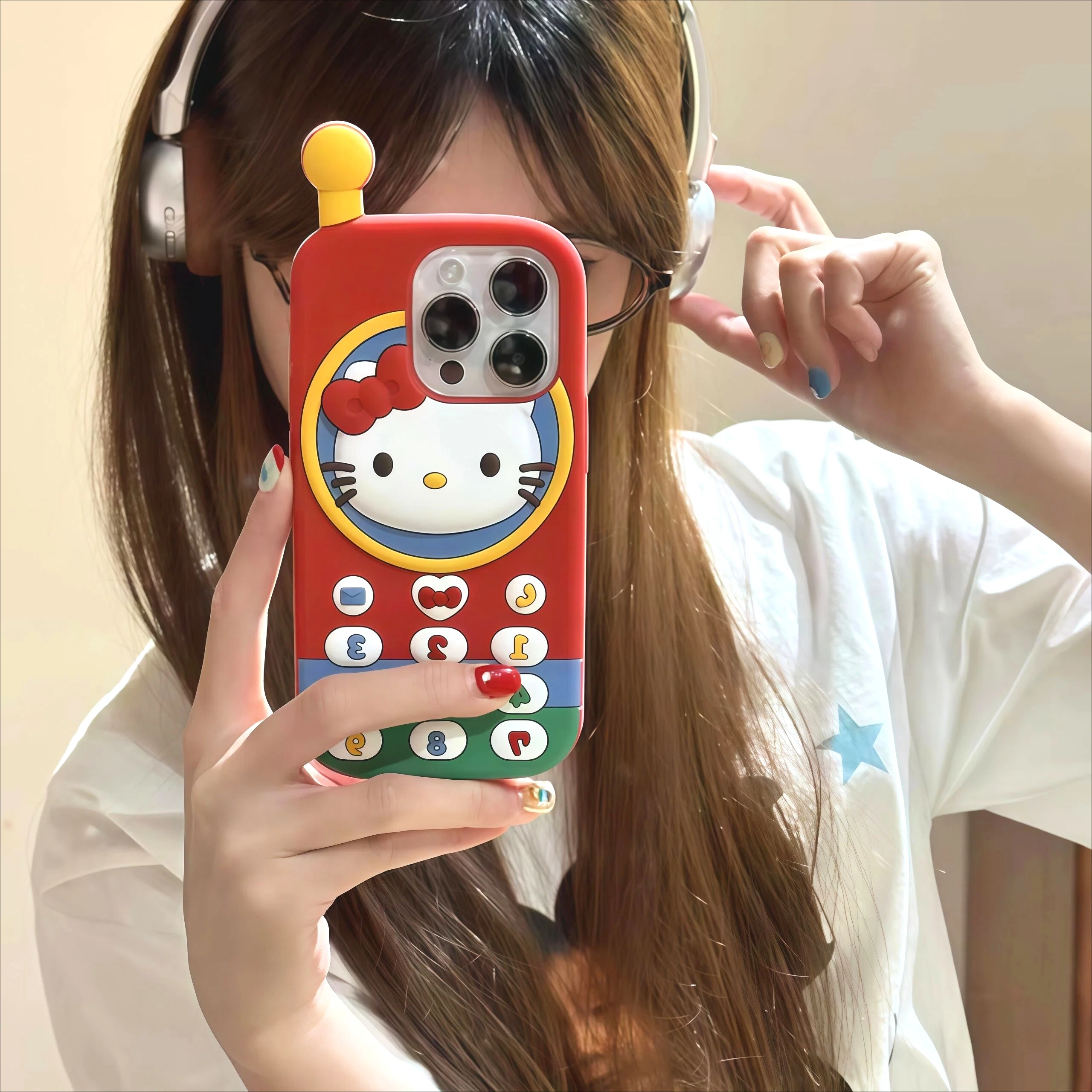 Lovely Cartoon 3d Hello Kitty Telephone Phone Case For Iphone 17 16 15 14 13 12 Pro Max Plus 17 Pro Shockproof Anime Phone Cover Gallery 4 Lovely Cartoon 3d Hello Kitty Telephone Phone Case For Iphone 17 16 15 14 13 12 Pro Max Plus 17 Pro Shockproof Anime Phone Cover Gallery 4