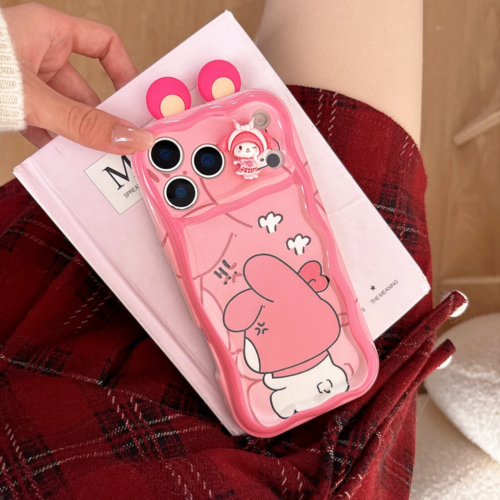 Sanrio Family Ear Toy Cartoon Case For Iphone 17 16 Pro Max 15 Plus 14 13 Mini 12 11 Se 7 8 Plus 16e Xs Xr Soft Wave Phone Cover Gallery 3 Sanrio Family Ear Toy Cartoon Case For Iphone 17 16 Pro Max 15 Plus 14 13 Mini 12 11 Se 7 8 Plus 16e Xs Xr Soft Wave Phone Cover Gallery 3
