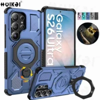 Case For Samsung S26 Uitra S25 Fe S25 Edge S24 Ultra Magsafe Stand Magnetic Holder Protection Stands Kickstand Protective Covers Featured