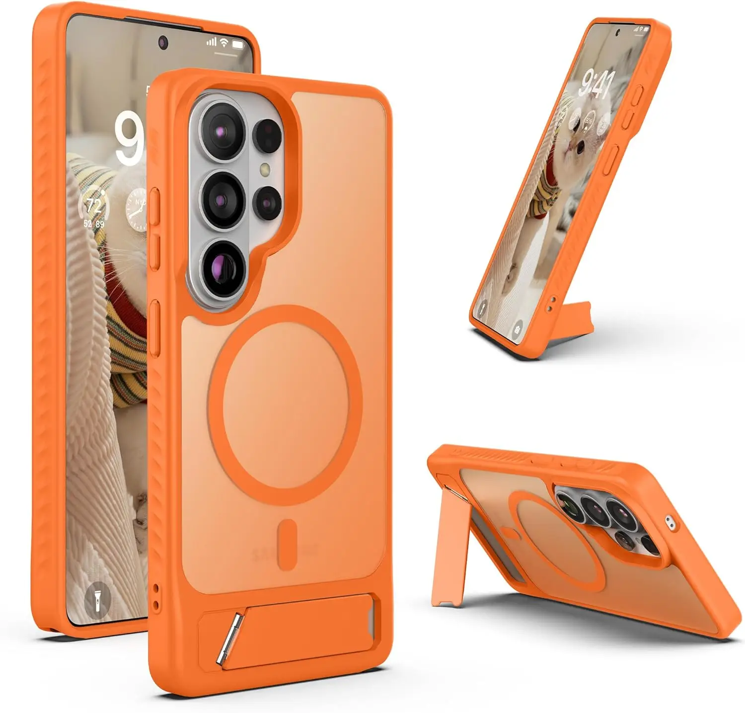 Magnetic For Samsung Galaxy S26 Ultra Case Stand Magsafe Matte Hard Back Tpu Bumper Phone Cover Magnets For Galaxy S26 Plus Featured