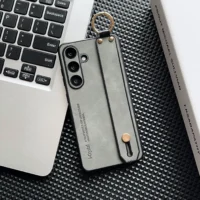 Wrist Strap Holder Sheepskin Leather Case For Samsung Galaxy S26 S25 S24 S23 S22 S21 Plus Ultra Camera Protect Shockproof Cover Featured