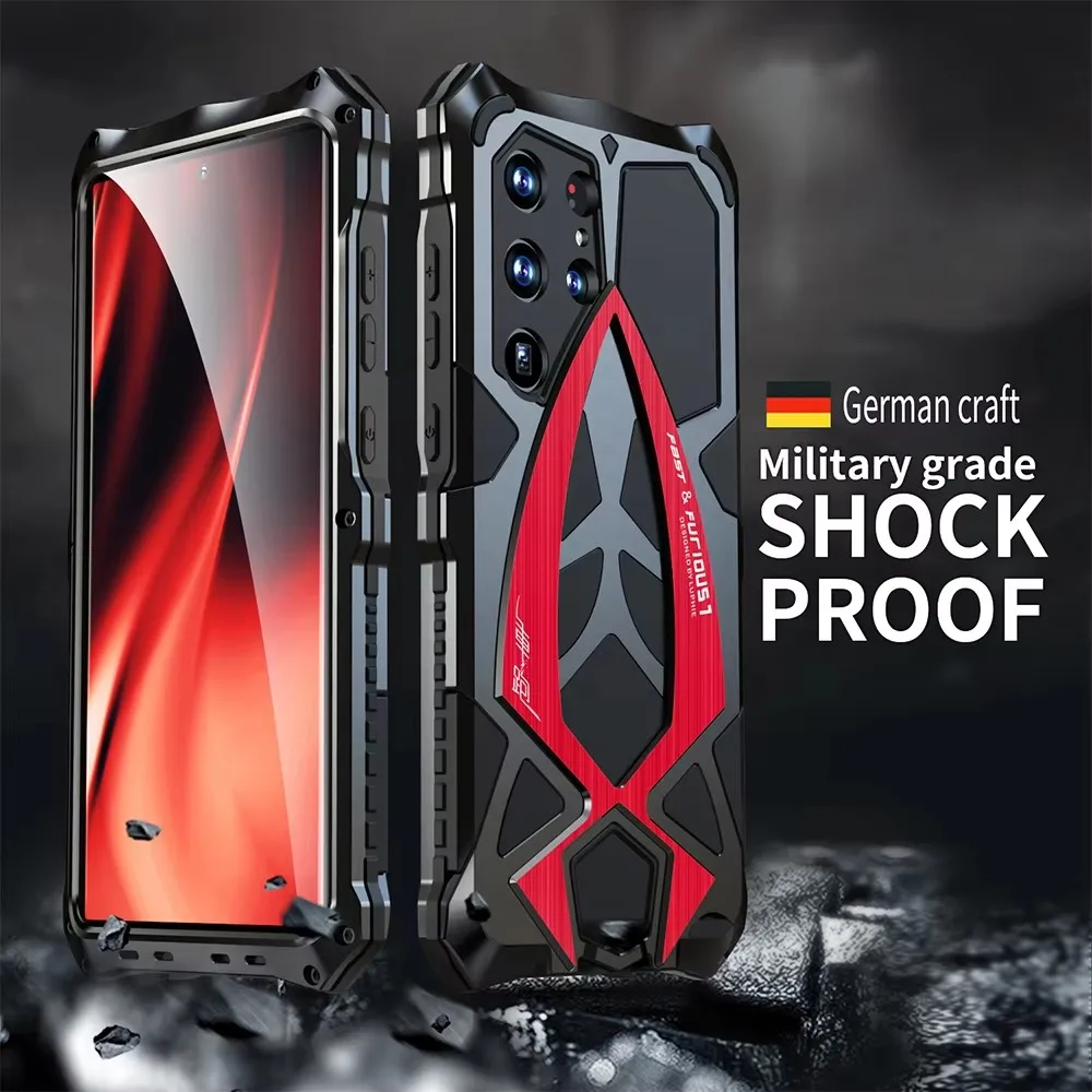 Luxury Metal Full Protect Armor Case For Samsung Galaxy S25 Ultra Phone Cover S24 S23 S22Ultra S25 S24Ultra 5G Shockproof Fundas